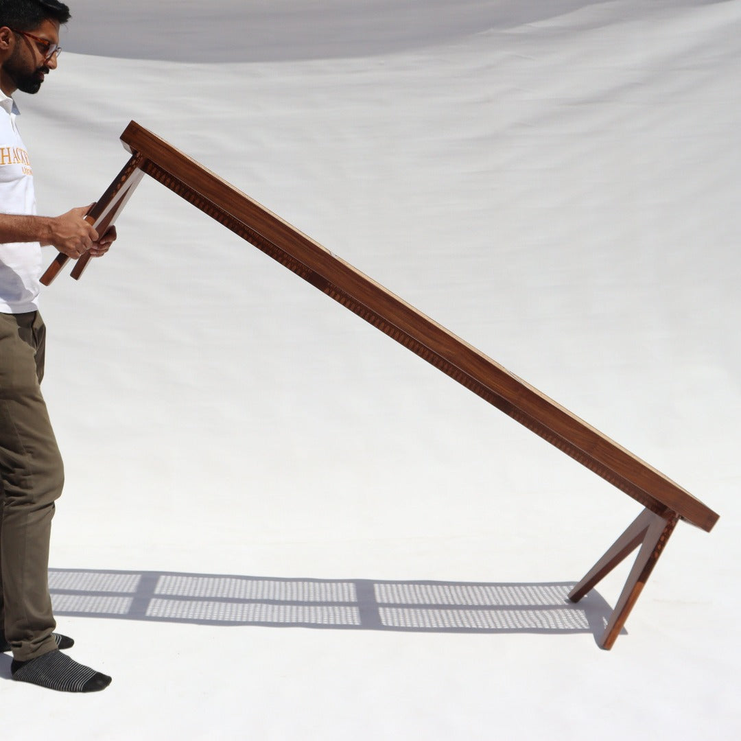 Introducing our Pierre Bench, crafted with Indian Rosewood for a nostalgic touch. Elevate your space with its timeless elegance and sturdy construction.