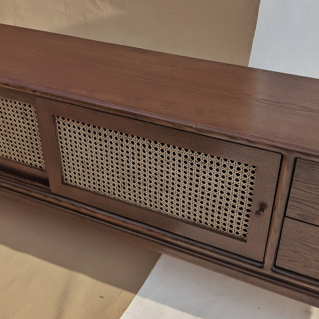 cane console that looks retro
