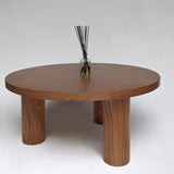 ROUND PILLAR COFFEE TABLE