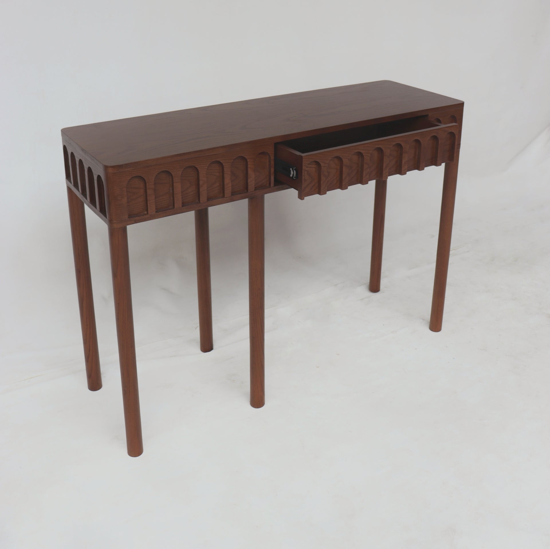 statement red oak console by keel